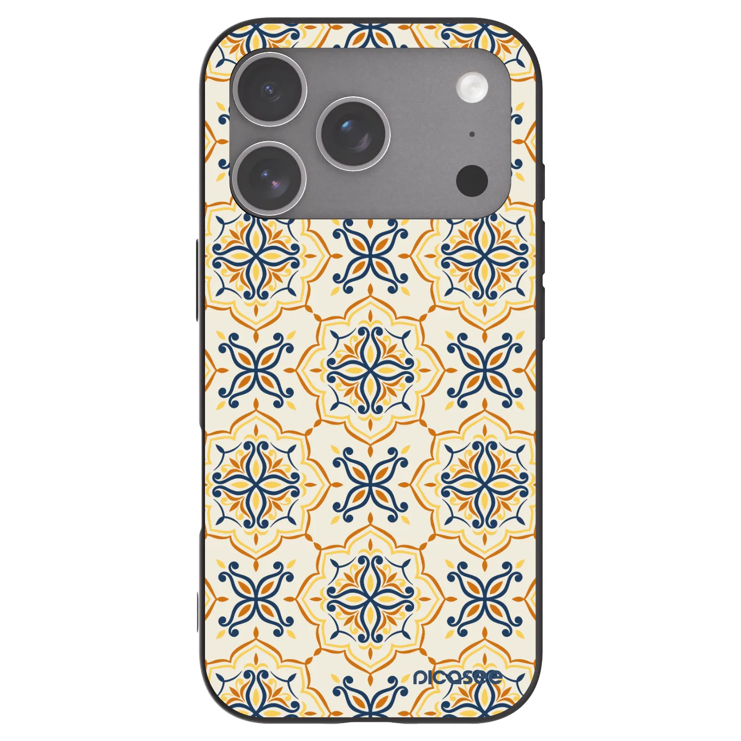 Picasee fekete szilikon tok az alábbi mobiltelefonokra Apple iPhone 18 Pro - Majolica