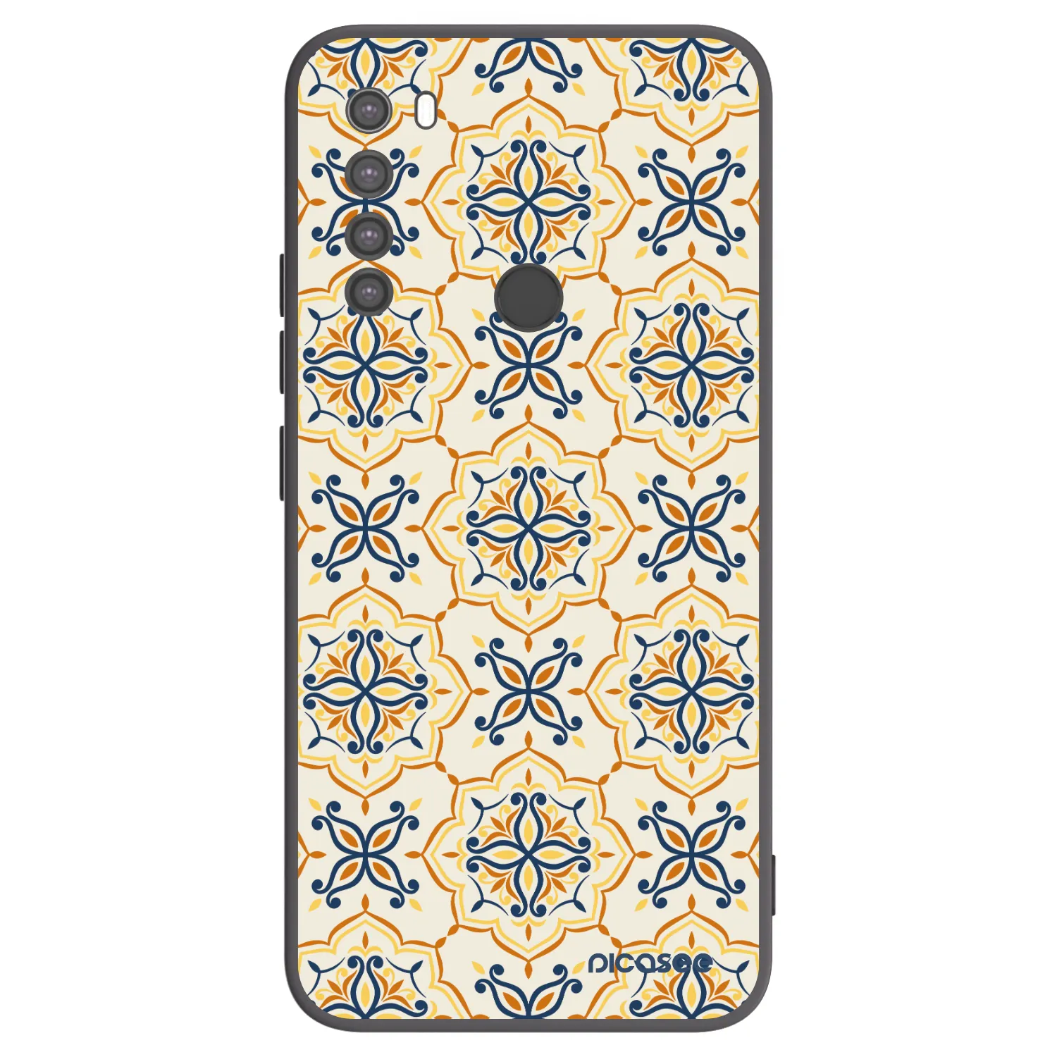 Picasee fekete szilikon tok az alábbi mobiltelefonokra Xiaomi Redmi Note 8 - Majolica