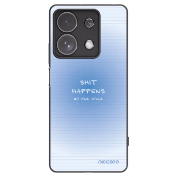 Picasee fekete szilikon tok az alábbi mobiltelefonokra Xiaomi Redmi Note 13 Pro 4G - Oops Memo