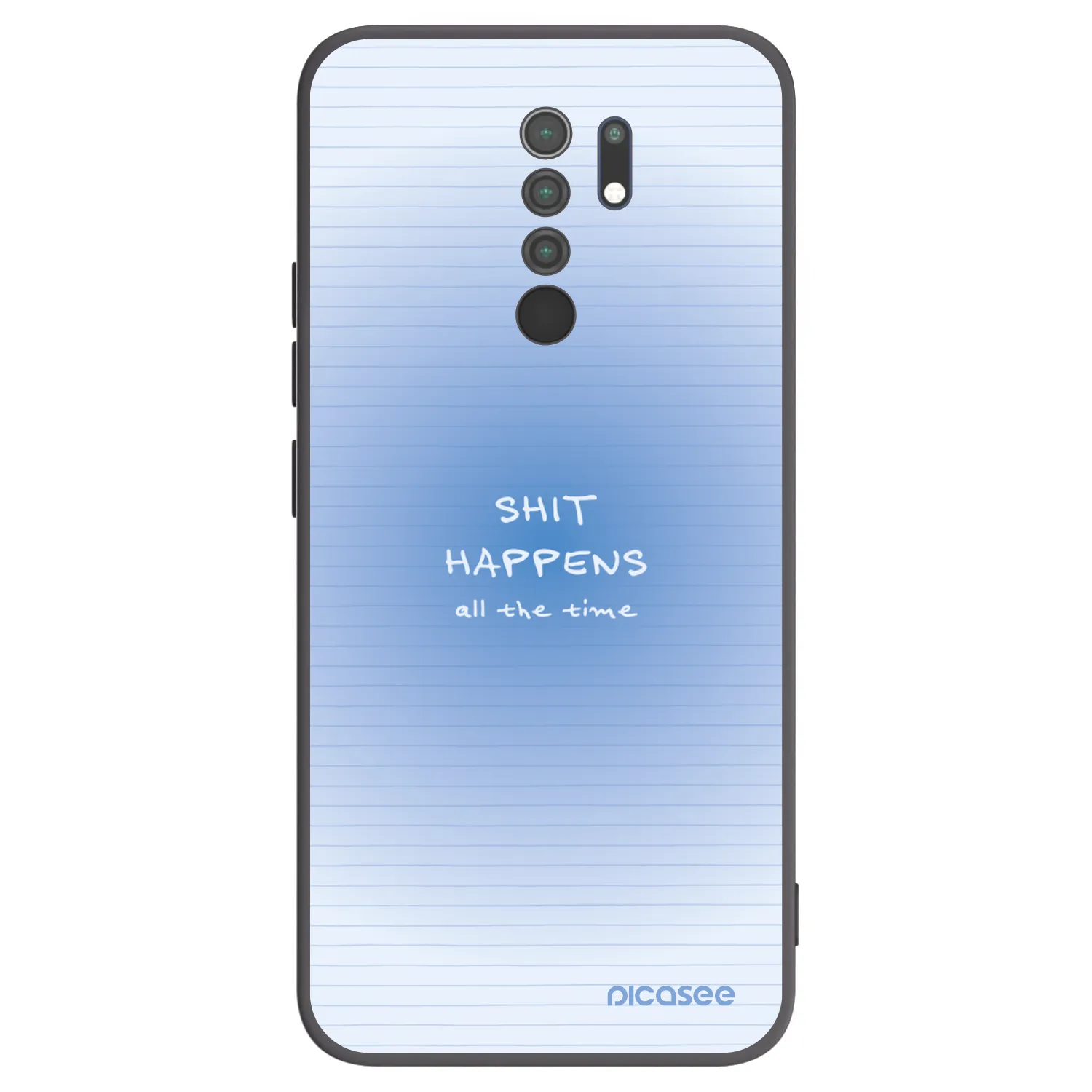 Picasee fekete szilikon tok az alábbi mobiltelefonokra Xiaomi Redmi 9 - Oops Memo