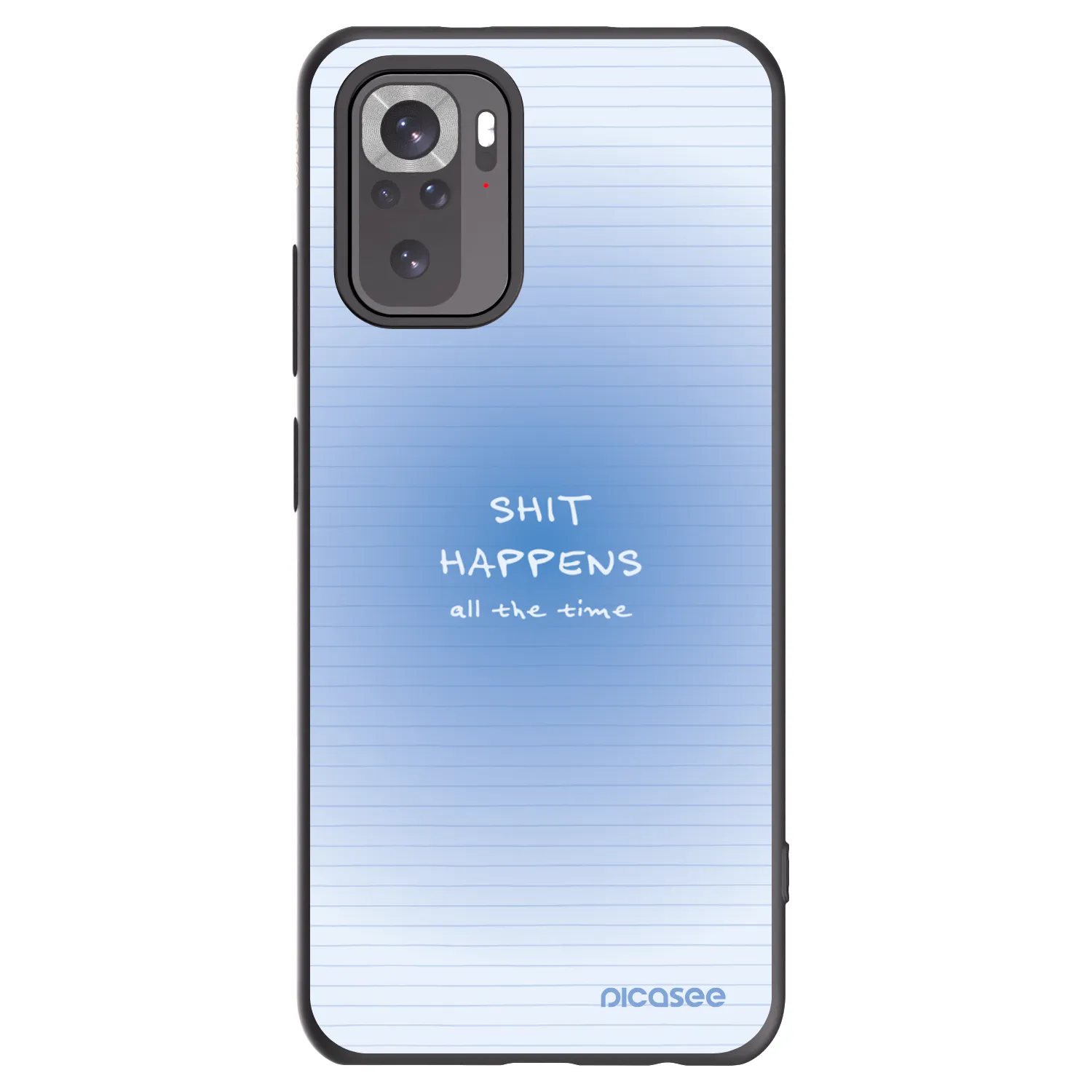 Picasee fekete szilikon tok az alábbi mobiltelefonokra Xiaomi Redmi Note 10 - Oops Memo