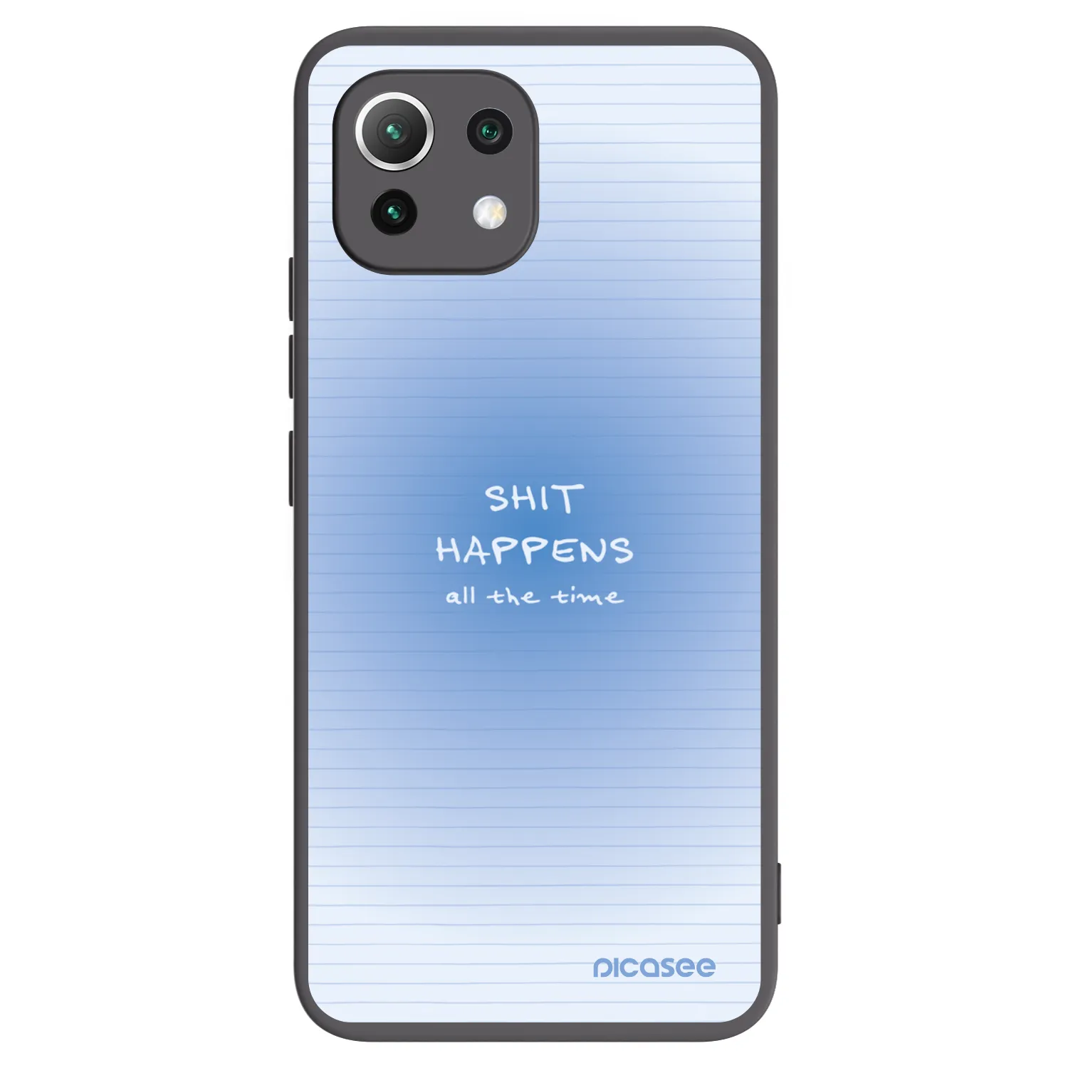 Picasee fekete szilikon tok az alábbi mobiltelefonokra Xiaomi Mi 11 Lite - Oops Memo