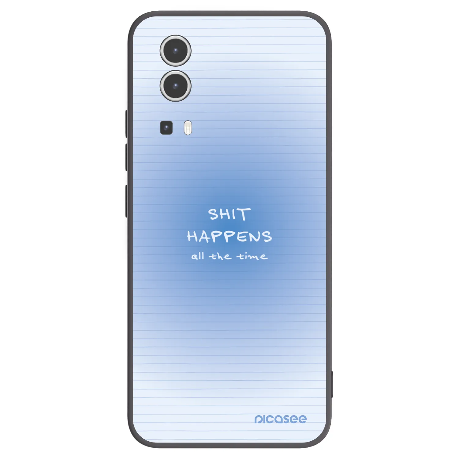 Picasee fekete szilikon tok az alábbi mobiltelefonokra Vivo Y72 5G - Oops Memo