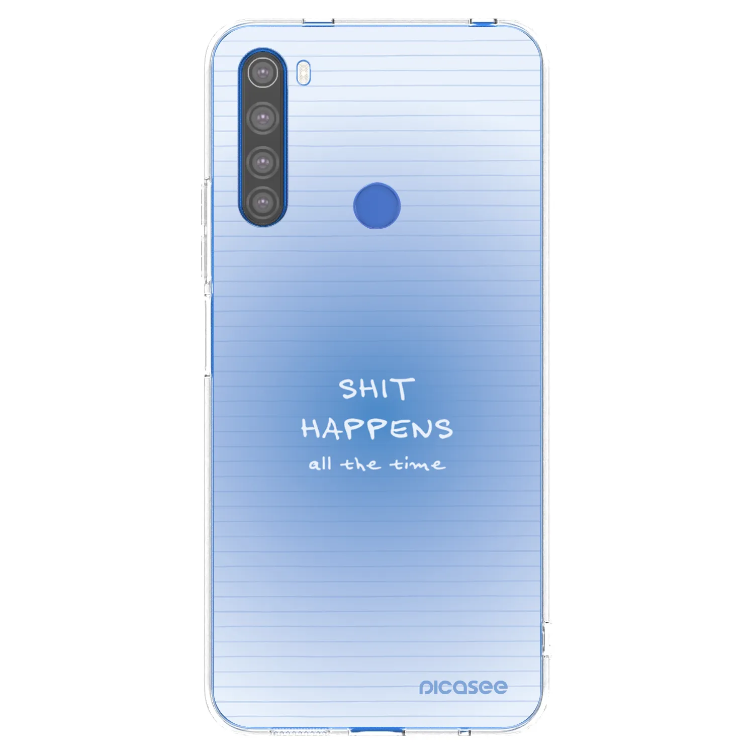 Picasee átlátszó szilikon tok az alábbi mobiltelefonokra Xiaomi Redmi Note 8T - Oops Memo