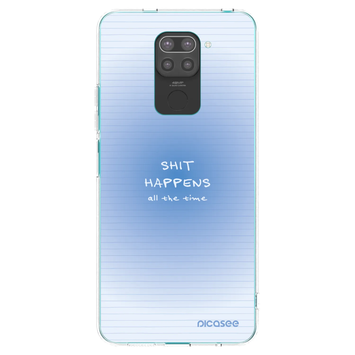 Picasee fekete szilikon tok az alábbi mobiltelefonokra Xiaomi Redmi Note 9 - Oops Memo