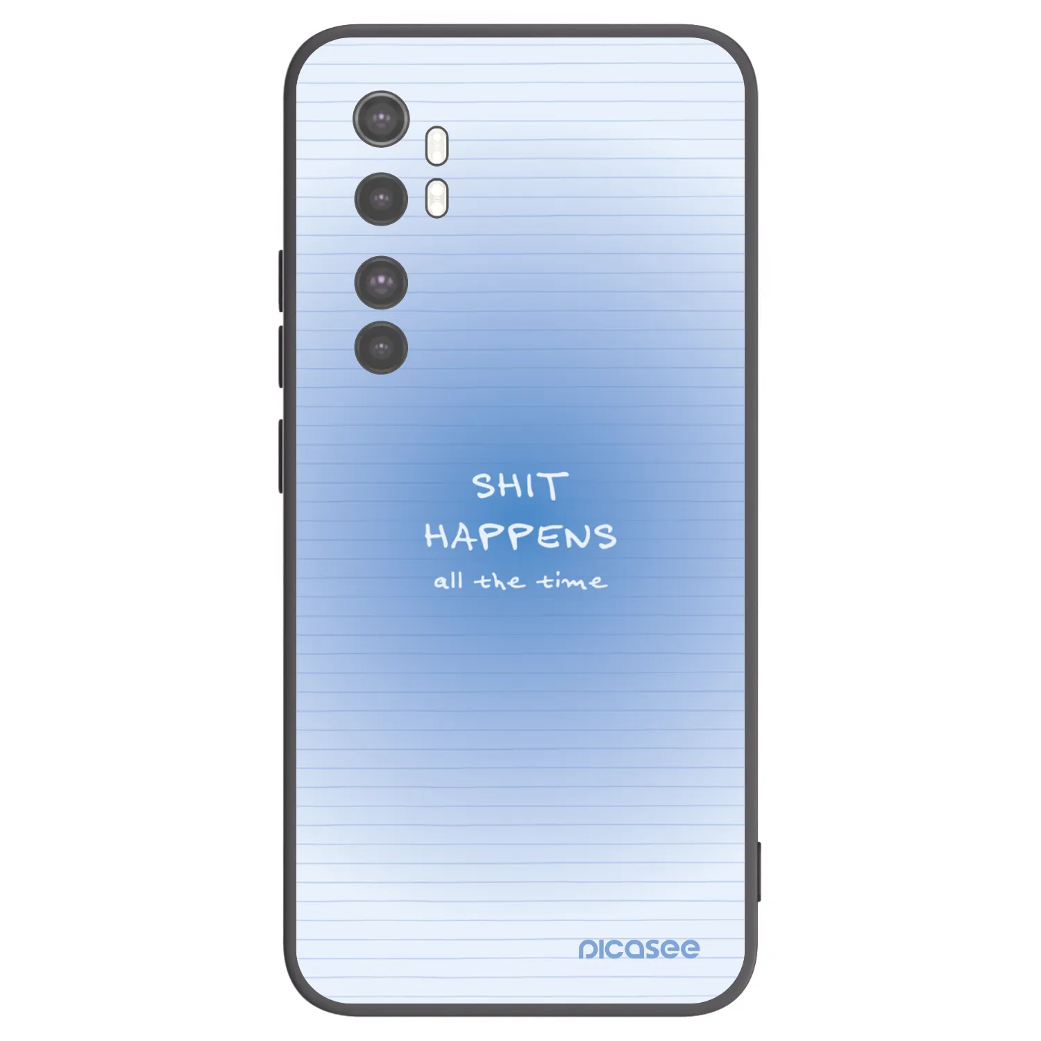 Picasee fekete szilikon tok az alábbi mobiltelefonokra Xiaomi Mi Note 10 Lite - Oops Memo