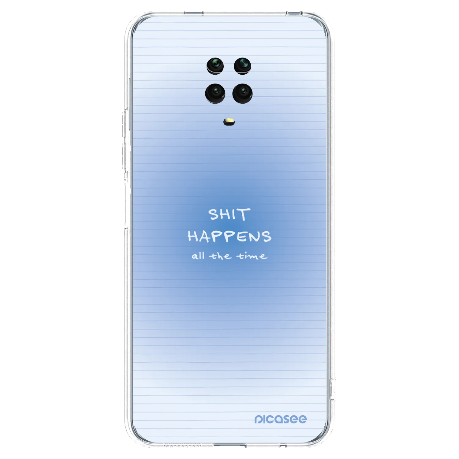 Picasee átlátszó szilikon tok az alábbi mobiltelefonokra Xiaomi Redmi Note 9S - Oops Memo