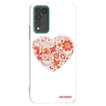 Picasee átlátszó szilikon tok az alábbi mobiltelefonokra Honor 10X Lite - Big heart