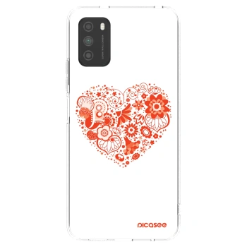 Picasee átlátszó szilikon tok az alábbi mobiltelefonokra Xiaomi Poco M3 - Big heart