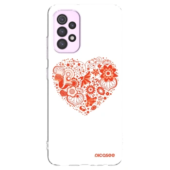Picasee átlátszó szilikon tok az alábbi mobiltelefonokra Samsung Galaxy A32 5G A326B - Big heart