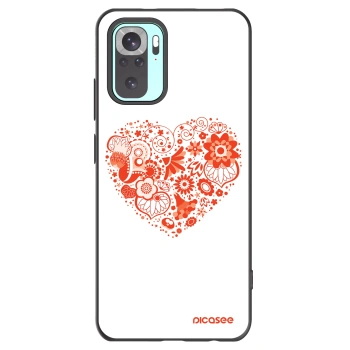 Picasee fekete szilikon tok az alábbi mobiltelefonokra Xiaomi Redmi Note 10 Pro - Big heart