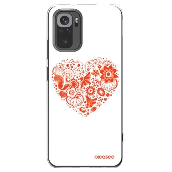 Picasee átlátszó szilikon tok az alábbi mobiltelefonokra Xiaomi Redmi Note 10S - Big heart