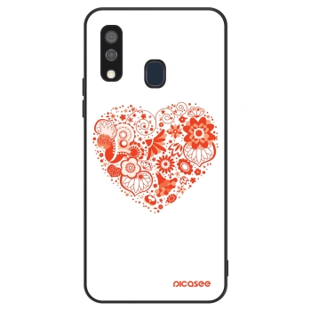Szilikon tok erre a típusra Samsung Galaxy A40 A405F - Big heart
