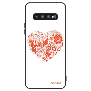 Szilikon tok erre a típusra Samsung Galaxy S10 G973 - Big heart