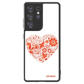 Szilikon tok erre a típusra Samsung Galaxy S21 Ultra 5G G998B - Big heart
