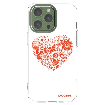 Picasee átlátszó szilikon tok az alábbi mobiltelefonokra Apple iPhone 13 Pro - Big heart