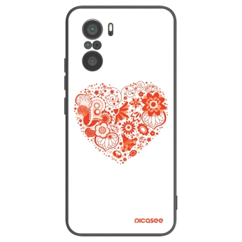 Picasee fekete szilikon tok az alábbi mobiltelefonokra Xiaomi Poco F3 - Big heart