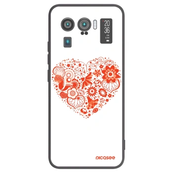 Picasee fekete szilikon tok az alábbi mobiltelefonokra Xiaomi Mi 11 Ultra - Big heart
