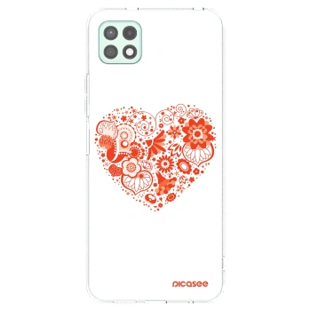 Picasee átlátszó szilikon tok az alábbi mobiltelefonokra Samsung Galaxy A22 A226B 5G - Big heart