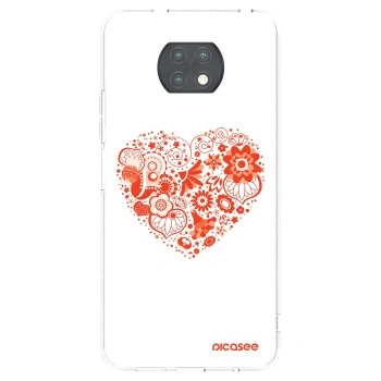 Picasee átlátszó szilikon tok az alábbi mobiltelefonokra Xiaomi Redmi Note 9T - Big heart
