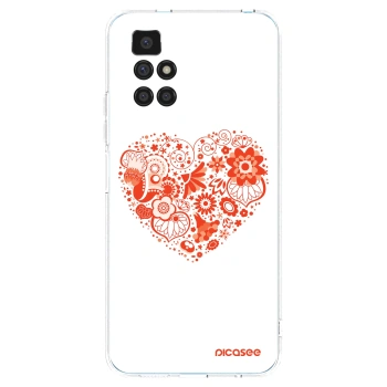 Picasee átlátszó szilikon tok az alábbi mobiltelefonokra Xiaomi Redmi 10 - Big heart