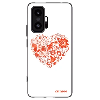 Picasee fekete szilikon tok az alábbi mobiltelefonokra Xiaomi 11T - Big heart