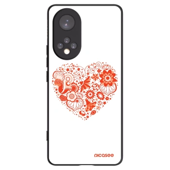 Picasee fekete szilikon tok az alábbi mobiltelefonokra Huawei Nova 9 - Big heart