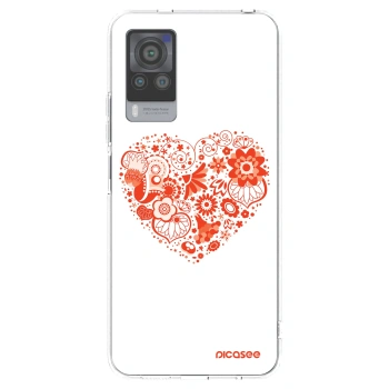 Picasee átlátszó szilikon tok az alábbi mobiltelefonokra Vivo X60 Pro 5G - Big heart