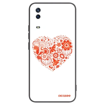 Picasee fekete szilikon tok az alábbi mobiltelefonokra Vivo Y11s - Big heart