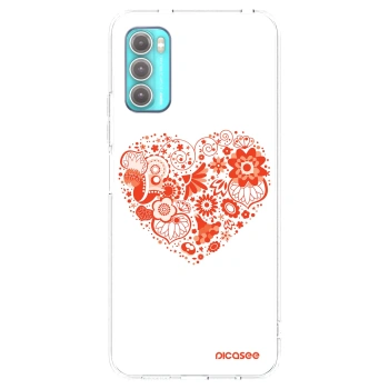 Picasee átlátszó szilikon tok az alábbi mobiltelefonokra Motorola Moto G60 - Big heart
