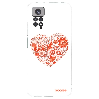 Picasee átlátszó szilikon tok az alábbi mobiltelefonokra Xiaomi Redmi Note 11 - Big heart