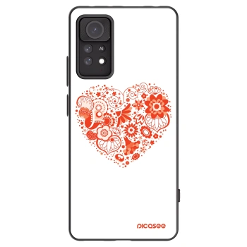 Picasee fekete szilikon tok az alábbi mobiltelefonokra Xiaomi Redmi Note 11 Pro - Big heart