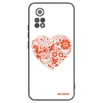Picasee fekete szilikon tok az alábbi mobiltelefonokra Xiaomi Poco X4 Pro 5G - Big heart