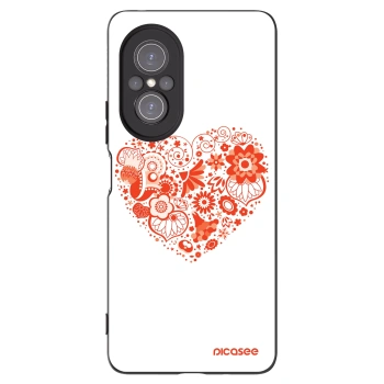 Picasee fekete szilikon tok az alábbi mobiltelefonokra Huawei Nova 9 SE - Big heart
