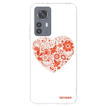 Picasee átlátszó szilikon tok az alábbi mobiltelefonokra Xiaomi 12 Pro - Big heart