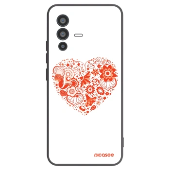 Picasee fekete szilikon tok az alábbi mobiltelefonokra Vivo V23 5G - Big heart