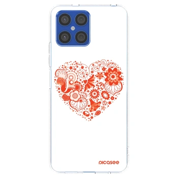 Picasee átlátszó szilikon tok az alábbi mobiltelefonokra Honor X8 4G - Big heart
