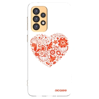 Picasee átlátszó szilikon tok az alábbi mobiltelefonokra Samsung Galaxy A33 5G A336 - Big heart