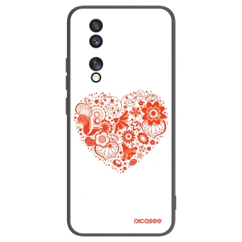 Picasee fekete szilikon tok az alábbi mobiltelefonokra Honor 70 - Big heart