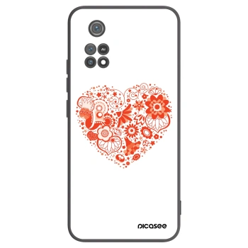 Picasee fekete szilikon tok az alábbi mobiltelefonokra Xiaomi Poco M4 Pro - Big heart