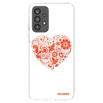 Picasee átlátszó szilikon tok az alábbi mobiltelefonokra Samsung Galaxy A73 5G - Big heart