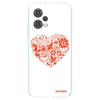 Picasee átlátszó szilikon tok az alábbi mobiltelefonokra Xiaomi Poco X5 - Big heart