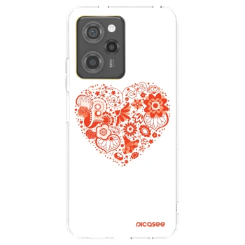 Picasee átlátszó szilikon tok az alábbi mobiltelefonokra Xiaomi Poco X5 Pro - Big heart