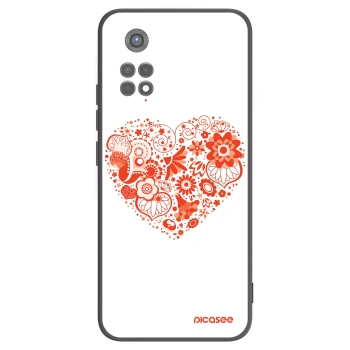 Picasee fekete szilikon tok az alábbi mobiltelefonokra Xiaomi Redmi Note 11S 5G - Big heart