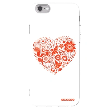 Picasee átlátszó szilikon tok az alábbi mobiltelefonokra Apple iPhone 6/6S - Big heart