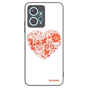 Picasee fekete szilikon tok az alábbi mobiltelefonokra Xiaomi Redmi Note 12 4G - Big heart