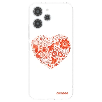 Picasee átlátszó szilikon tok az alábbi mobiltelefonokra Xiaomi Redmi 12 4G - Big heart