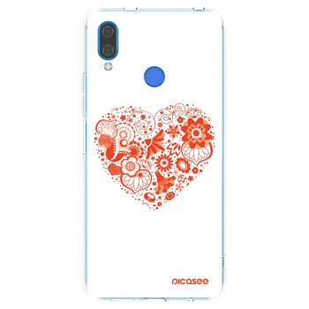 Picasee átlátszó szilikon tok az alábbi mobiltelefonokra Huawei Nova 3i - Big heart