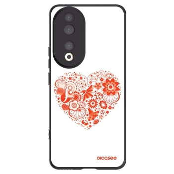 Picasee fekete szilikon tok az alábbi mobiltelefonokra Honor 90 5G - Big heart
