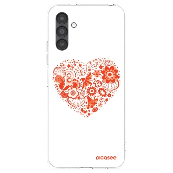 Picasee átlátszó szilikon tok az alábbi mobiltelefonokra Samsung Galaxy A04s A047F - Big heart